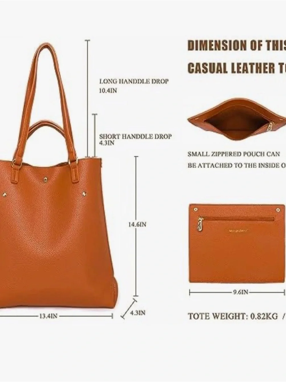 Classic Women's Leather Tote Bag